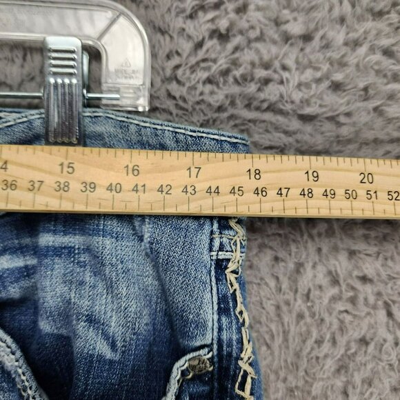 Buckle Jeans Womens 32 Tall Sabrina Medium Wash Stretch Low Rise Bootcut - Picture 4 of 12